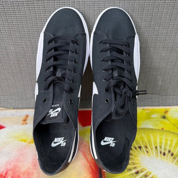 Nike SB BLZR Court Black & White Skate Shoes size 14 main image 5